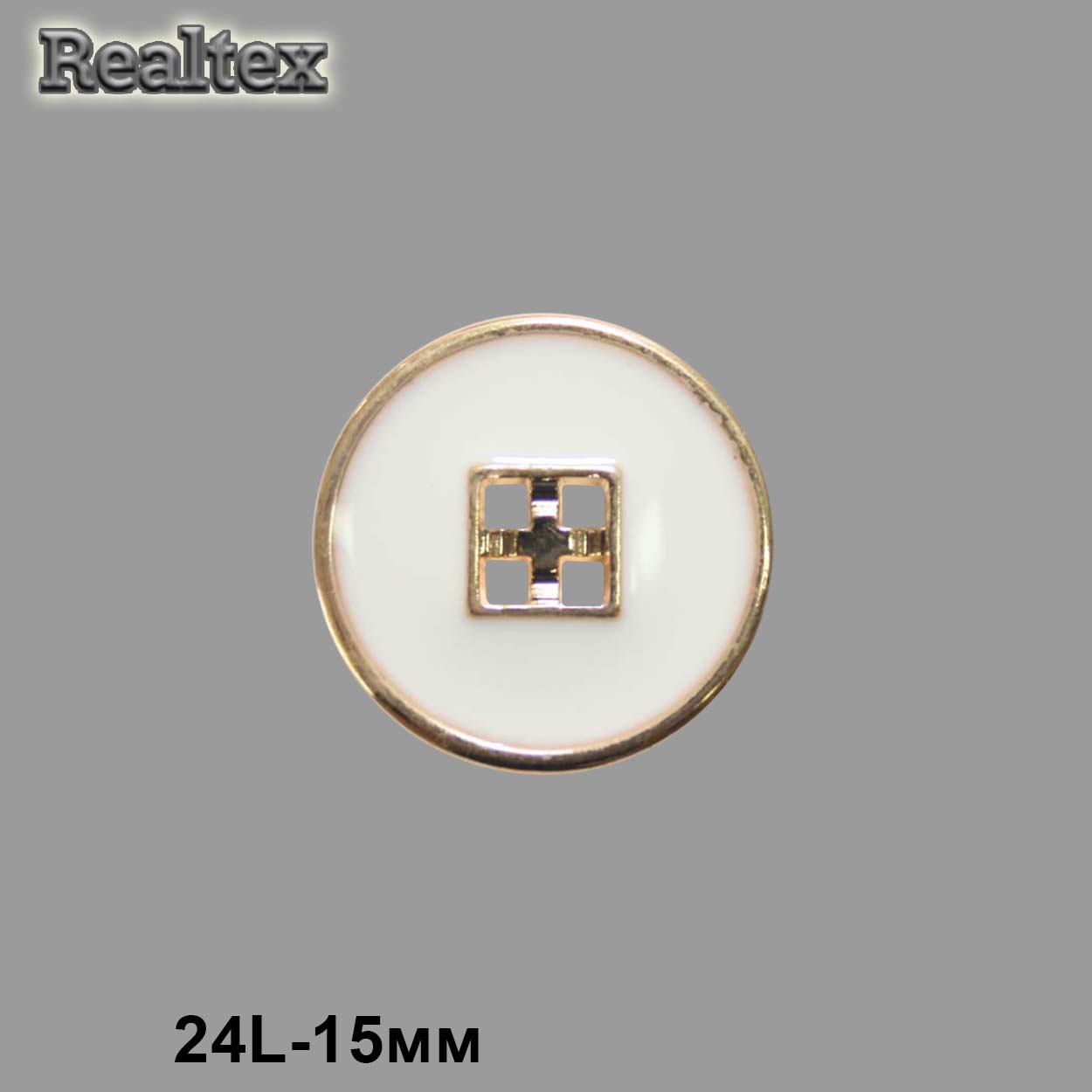 Пуговицы TX 3495 24L (72шт) цв.White/G 