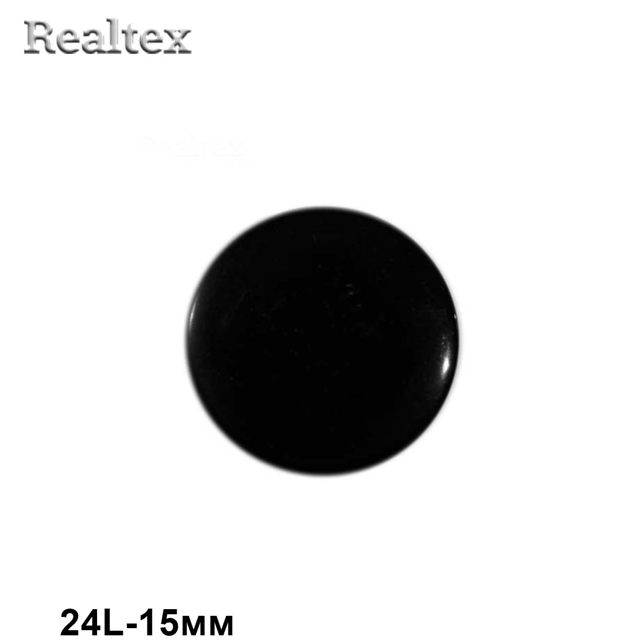 Пуговицы CR P-03 24L (144шт) цв.Black