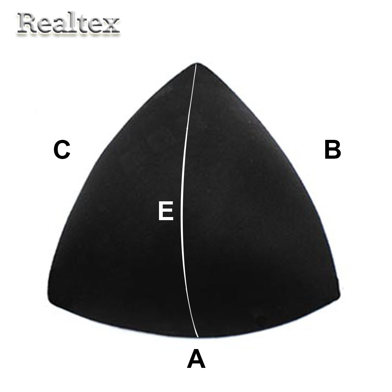 Чашечки Realtex корсетные R212 разм. №10 (10пар) цв.черный