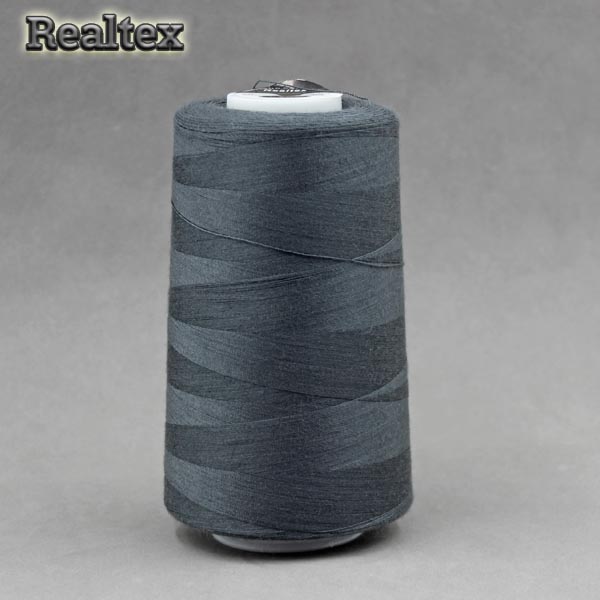 Нитки "Realtex" 40/2 (5000ярд) цв.346 тёмно-серый 
