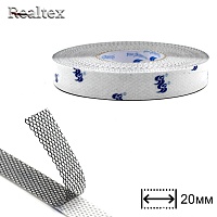 Сетка клеевая на бумаге 20мм Realtex (45,7м) цв.черный