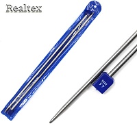 Спицы прямые металл Realtex № 4,5 мм 35см