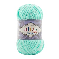 Пряжа Alize "Velluto" (0,5кг) цв.019 светло-бирюзовый