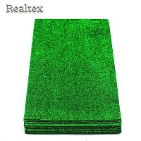 Фоамиран глиттерный Realtex 2мм цв.R23 зеленый